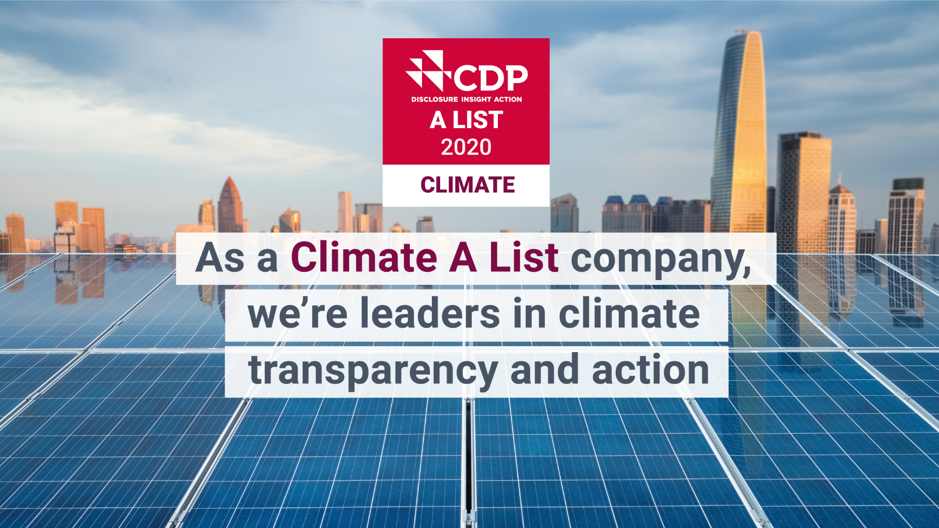 Alstom joins the climate “A List”